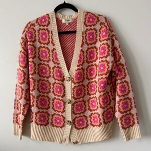 Floral Beige Cardigan